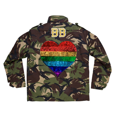 Rainbow Heart Camo Jacket