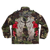 XL Silver Wings and Roses Camo Jacket