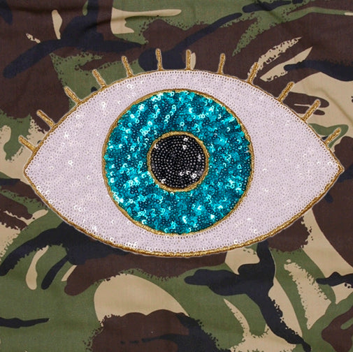 SALE Turquoise Eye Camo Jacket | 40% OFF Automatically Applied at Checkout