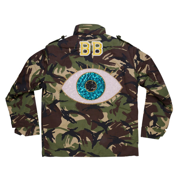 SALE Turquoise Eye Camo Jacket | 40% OFF Automatically Applied at Checkout