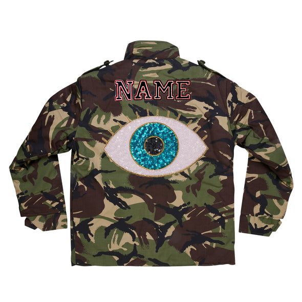 SALE Turquoise Eye Camo Jacket | 40% OFF Automatically Applied at Checkout