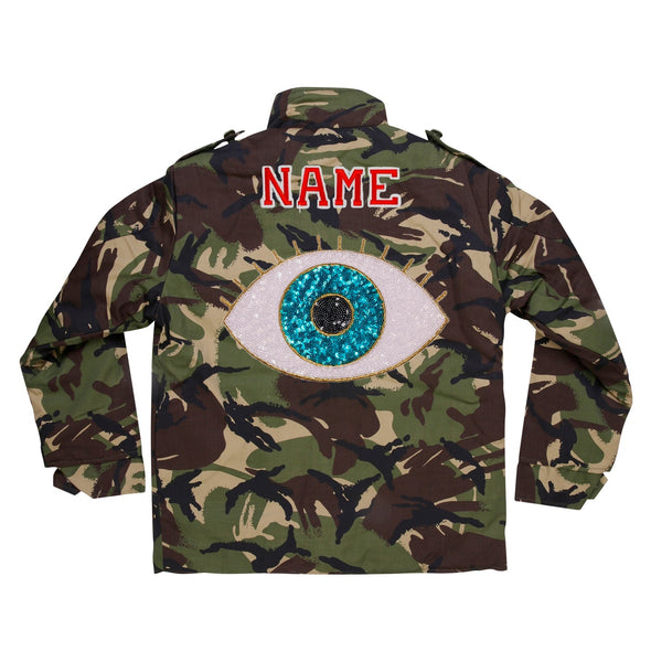 SALE Turquoise Eye Camo Jacket | 40% OFF Automatically Applied at Checkout