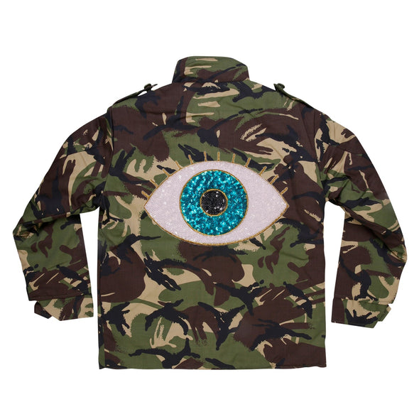 SALE Turquoise Eye Camo Jacket | 40% OFF Automatically Applied at Checkout
