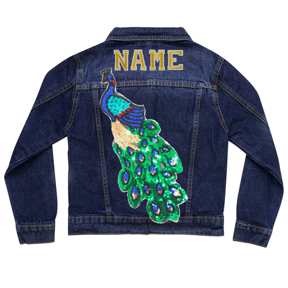 SALE Sequin Peacock Denim Jacket | 40% OFF Automatically Applied at Checkout