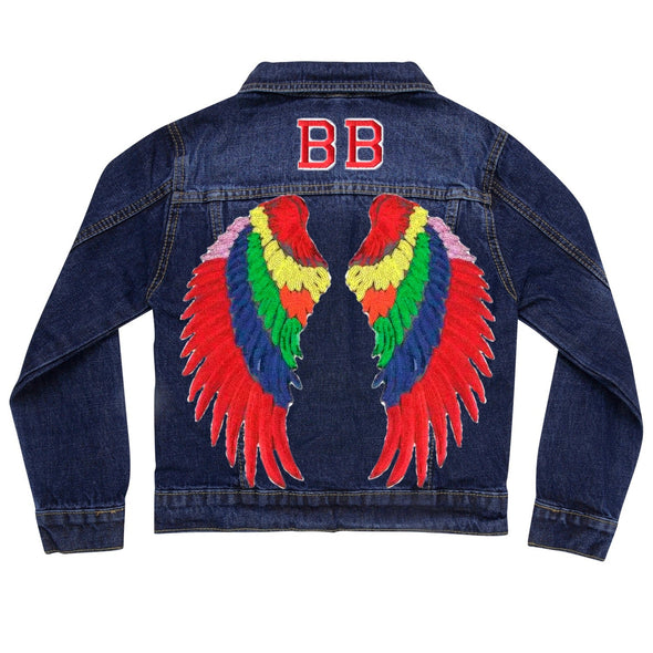 SALE Rainbow Wings Denim Jacket | 40% OFF Automatically Applied at Checkout