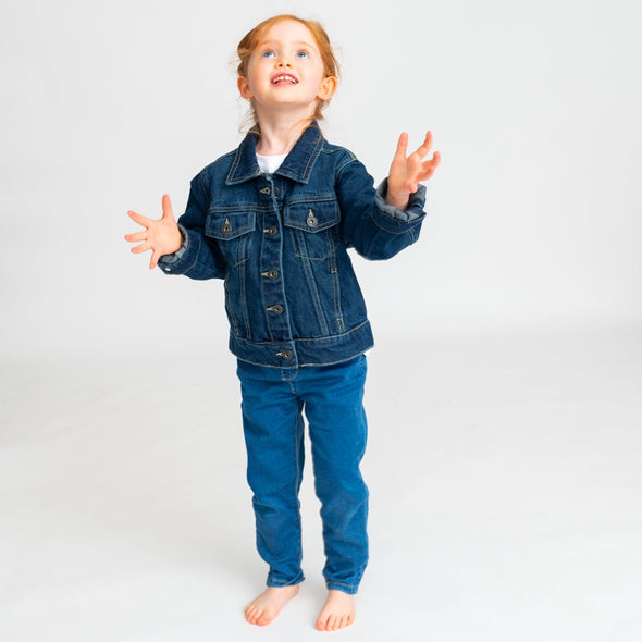 Stripey Sequin Star Denim Jacket
