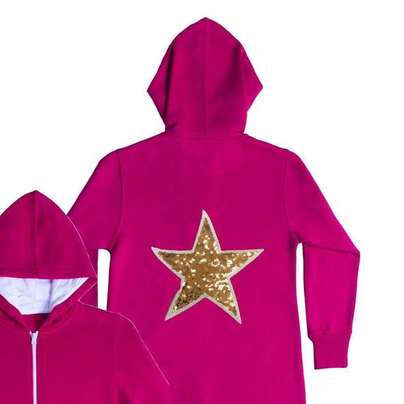 Gold Sequin Star Onesie