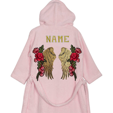Gold Wings and Roses Bathrobe
