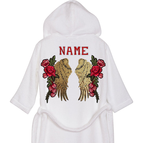 Gold Wings and Roses Bathrobe