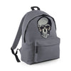 Silver Sequin Skull Maxi Bag