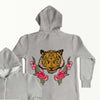 Green Eyed Tiger and Roses Onesie