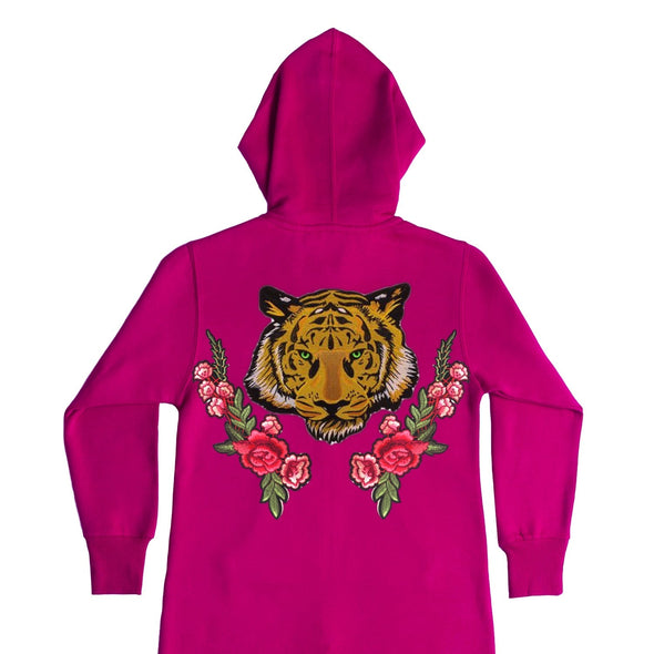 SALE Green Eyed Tiger and Roses Onesie | 40% OFF Automatically Applied at Checkout