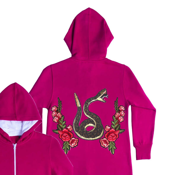 Green Snake and Roses Onesie