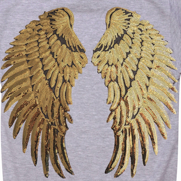 SALE Gold Wings Hoodie With Brass Studs on Hood | 40% OFF Automatically Applied at Checkout