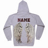 SALE Silver Wings Hoodie With Brass Studs on Hood | 40% OFF Automatically Applied at Checkout