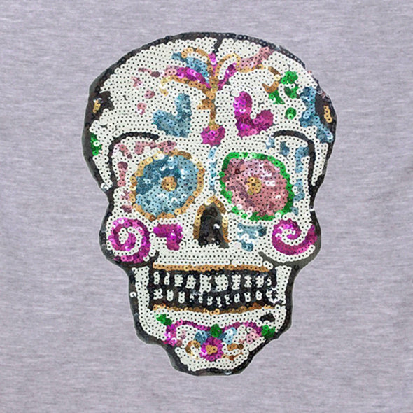 SALE Sequin Candy Skull Hoodie | 40% OFF Automatically Applied at Checkout