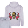 Gold Sequin Skull and Roses Hoodie