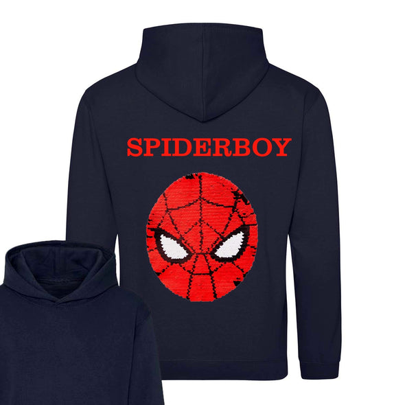 Reversible Sequin Spiderman Hoodie