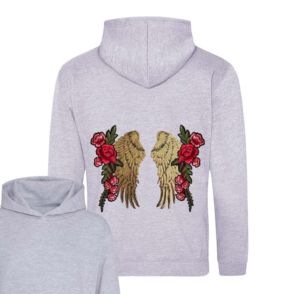 Gold Wings and Roses Hoodie