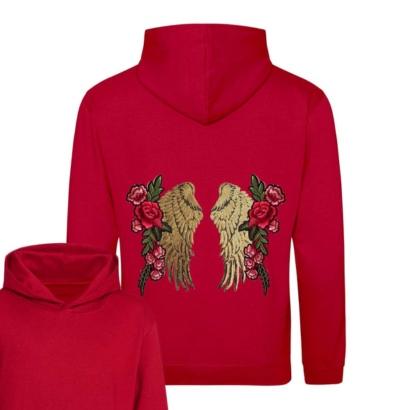 Gold Wings and Roses Hoodie