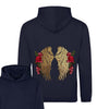 Large Gold Wings and Roses Hoodie