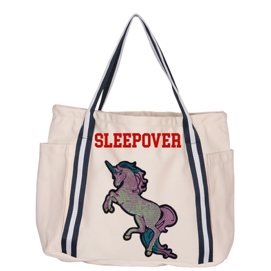 Pearly Sequin Unicorn Luxe Tote Bag