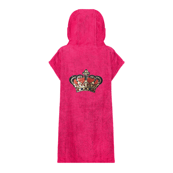 Red Sequin Crown Beach Robe