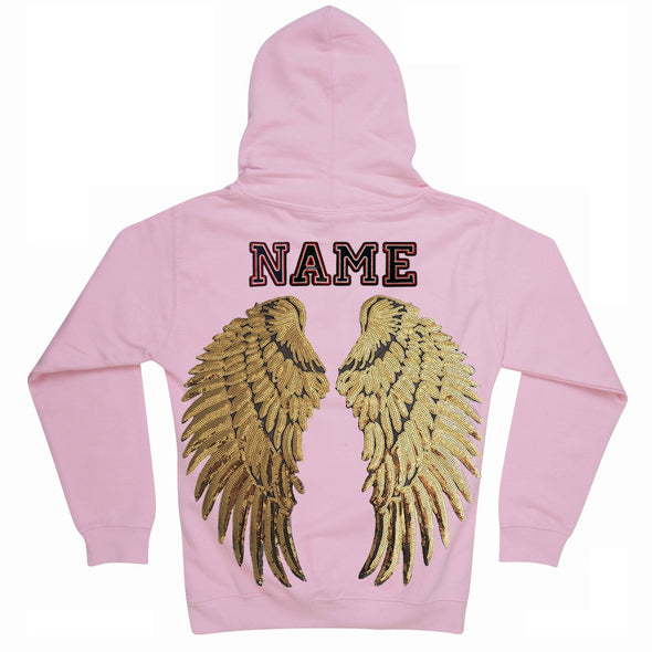 SALE Gold Wings Hoodie With Brass Studs on Hood | 40% OFF Automatically Applied at Checkout