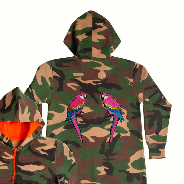 Pink Parrots Onesie