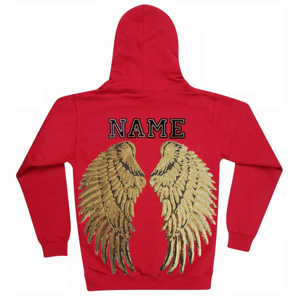 SALE Gold Wings Hoodie With Brass Studs on Hood | 40% OFF Automatically Applied at Checkout