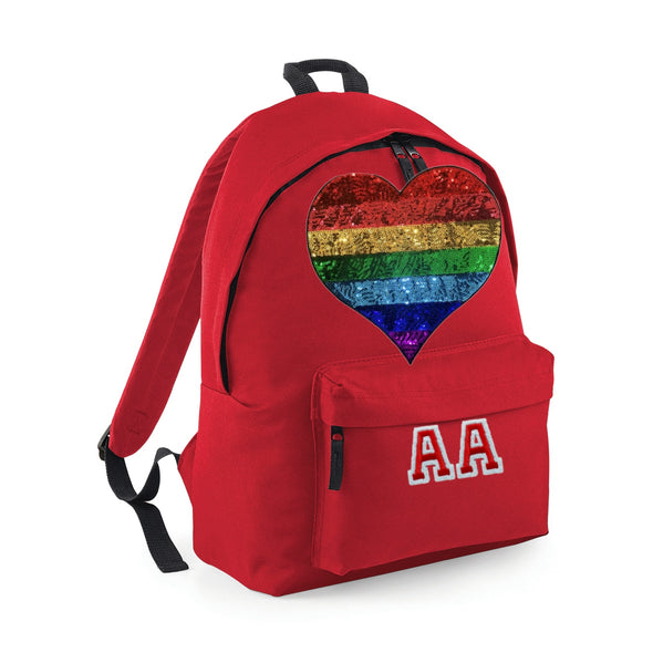 Rainbow Heart Midi Bag