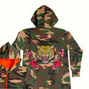 Roaring Tiger and Roses Onesie