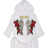 Silver Wings and Roses Bathrobe