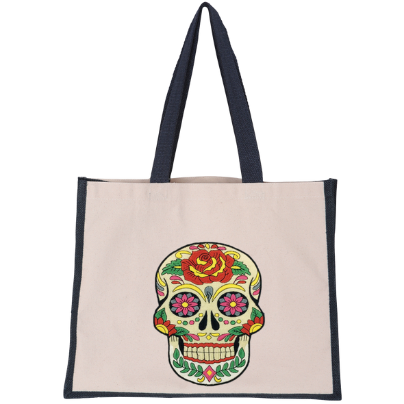 Day of the Dead Skull Midi Tote Bag