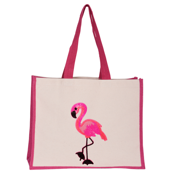 Flamingo Midi Tote Bag