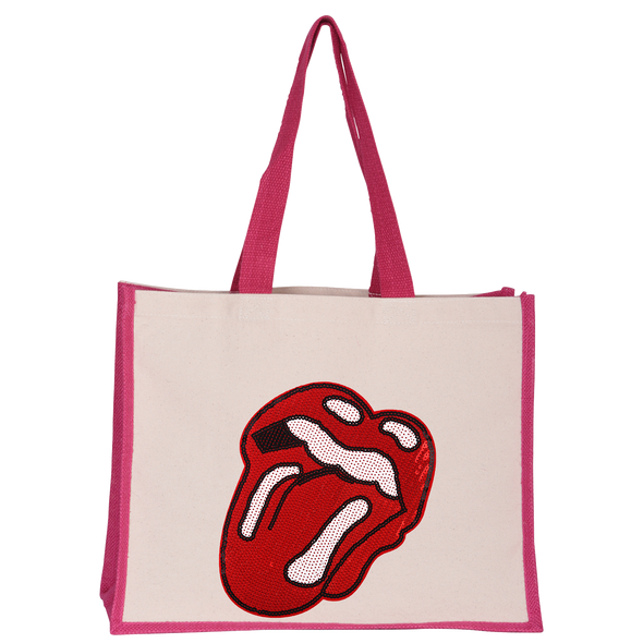 Rock'n'Roll Lips Midi Tote Bag