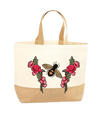 Bee and Roses XL Tote Bag