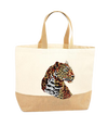 Green Eyed Leopard XL Tote Bag