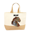 Green Eyed Leopard XL Tote Bag