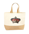 Red Sequin Crown XL Tote Bag