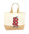 Red Snake XL Tote Bag