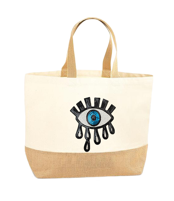 Sequin Eye XL Tote Bag
