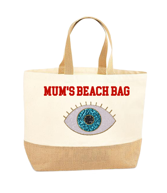 Turquoise Eye XL Tote Bag