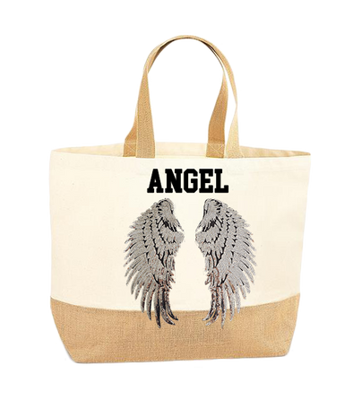 Silver Wings XL Tote Bag