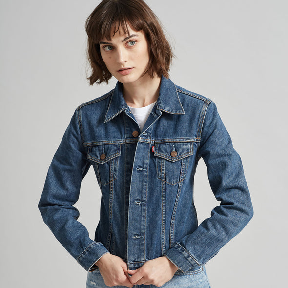 Silver Sequin Skull and Roses Vintage Denim Jacket