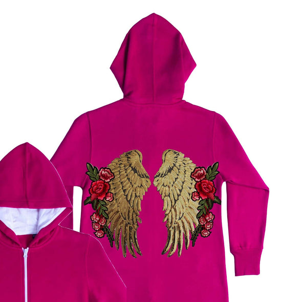 XL Gold Wings and Roses Onesie (Jnr)