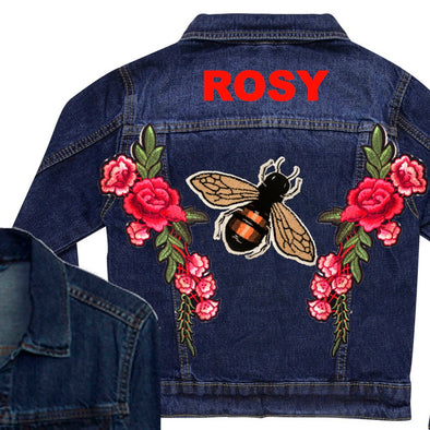 Bee and Roses Denim Jacket