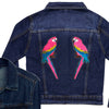 Pink Parrots Denim Jacket