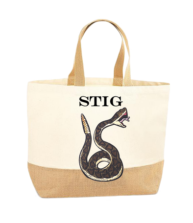 Green Snake XL Tote Bag