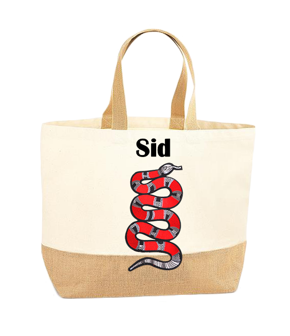 Red Snake XL Tote Bag